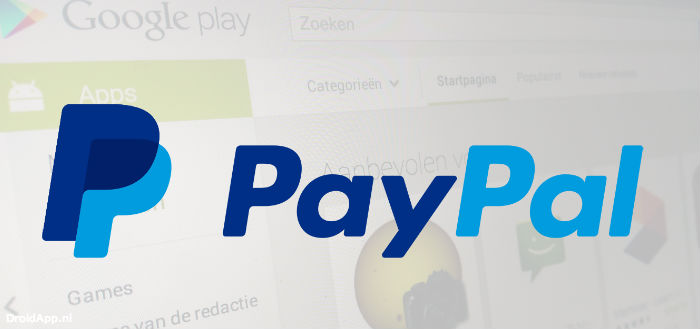 Play Store voegt PayPal toe als voor kopen apps