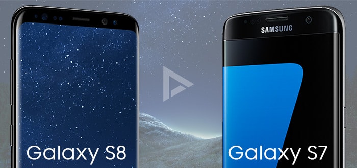 zijn verschillen tussen de Galaxy (Edge) en S8 (Plus)?