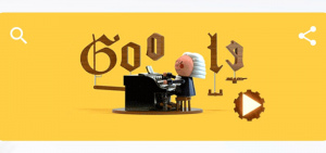 Google Doodle bach header