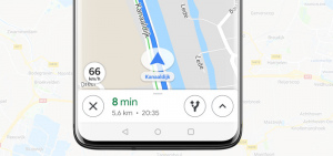 Google Maps snelheid header