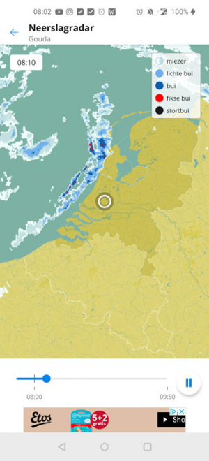 Weeronline App Uitgebreid Met Verbeteringen Voor Regenradar