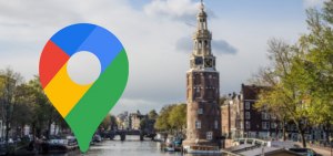 Google Maps Amsterdam header