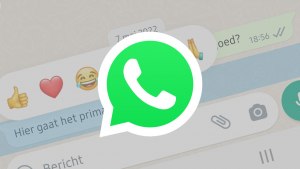 WhatsApp reacties header