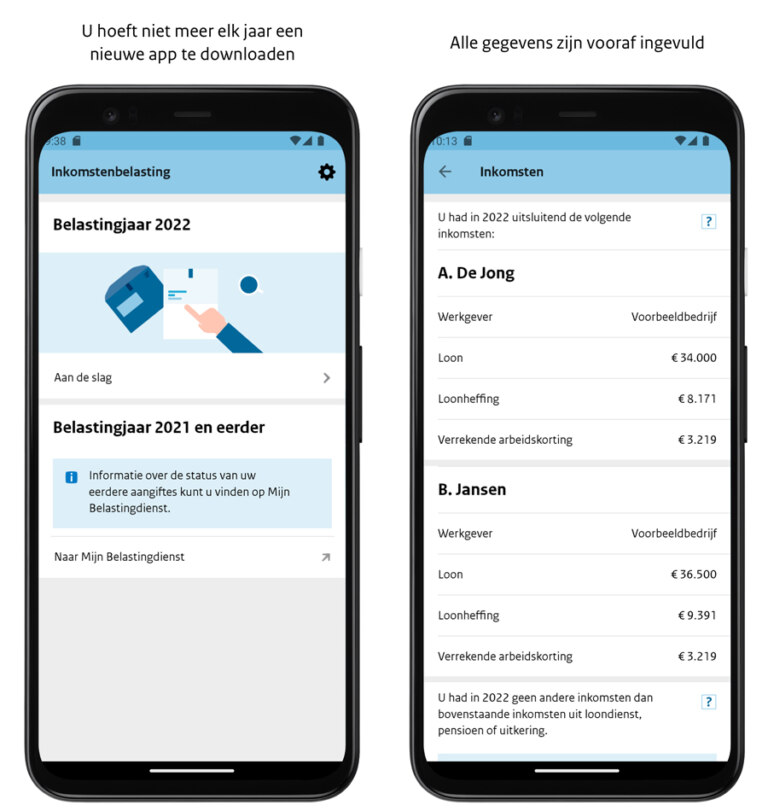 Belastingaangifte 2022: Doe Aangifte Inkomstenbelasting Via De App