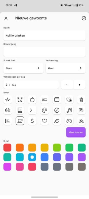 HabitKit gewoonte app